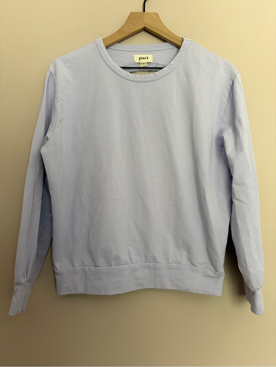 Pact Tops - Pact Lilac Cut-Out Keyhole Sweatshirt Small